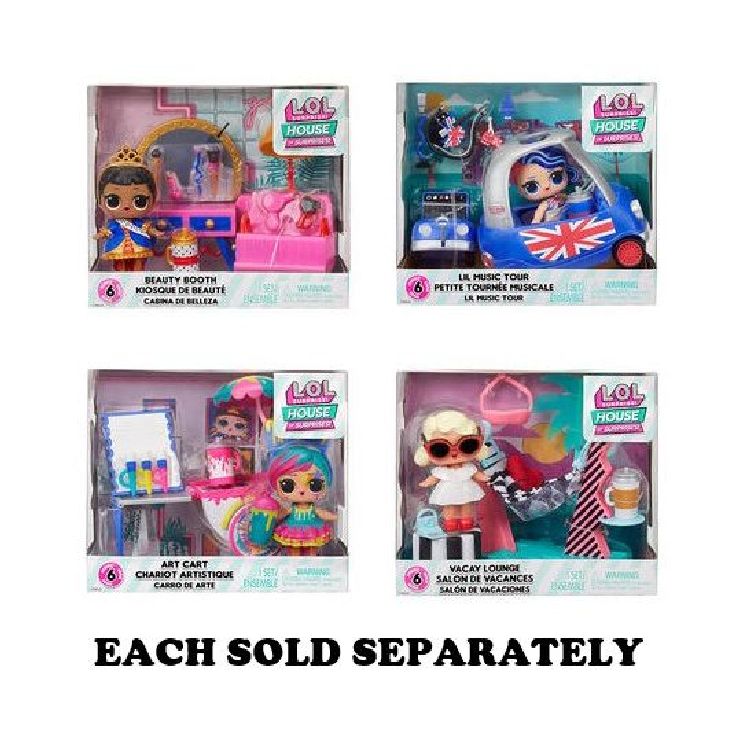LOL Surprise OMG House of Surprises Vacay Lounge Playset with Leading Baby  Collectible Doll with 8 Surprises, Dollhouse Accessories, Holiday Toy