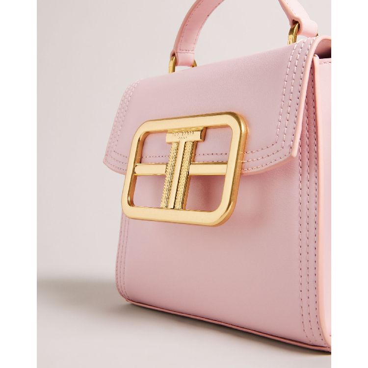Ted Baker Pink and Rose-Gold Handle Bag - Pink Handle Bags
