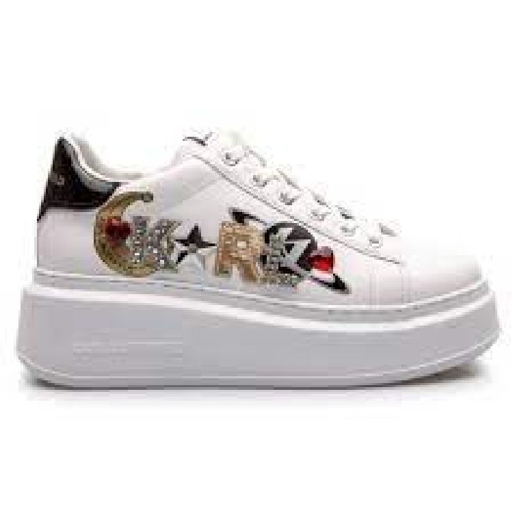 Trainers Prada - Funny applications leather sneakers - 1E461IF0453I9NF0009