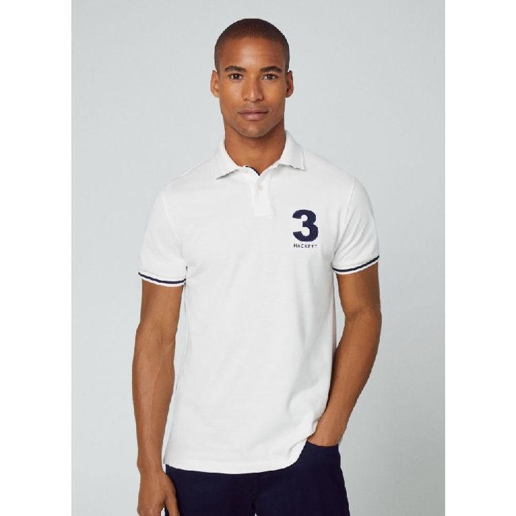 Shop Hackett - Straight Cotton Polo Shirt Online in Lebanon